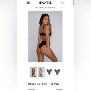Skatie Melly Swim Bottom - Black - Small